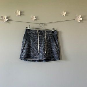 Grey Patterned Tennis Skirt